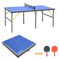 IUNNDS 6X3ft Mid-Size Table Tennis Tables - Indoo