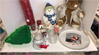 Assorted Christmas decorative items