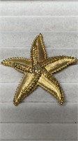 Signed BSK Gold Tone Starfish Brooch 2.5"