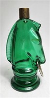 Horse Head After Shave Bottle Green AVON