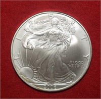 2006 Silver Eagle Dollar in Case