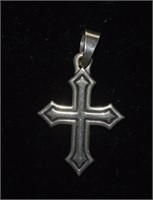 Sterling James Avery Cross Pendant/Engraved CEC