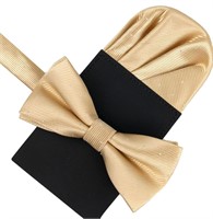 Mens Tuxedo Fashion Pre-tied Bow tie Pocket