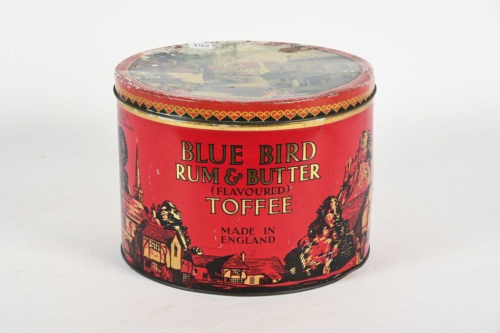 BLUE BIRD RUM & BUTTER TOFFEE 10 POUND TIN