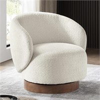 Swivel Accent Chair Modern Round Barrel Armchair