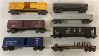 lot of 7 Lionel Train Cars