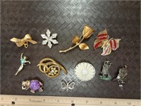 Monet Butterfly Pin & More Brooches