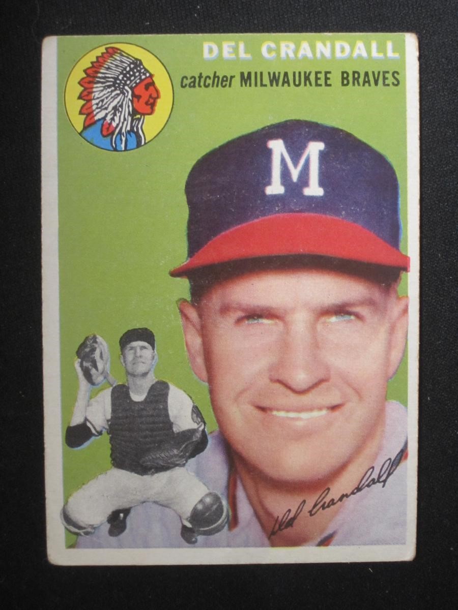 1954 TOPPS #12 DEL CRANDALL MILWAUKEE BRAVES