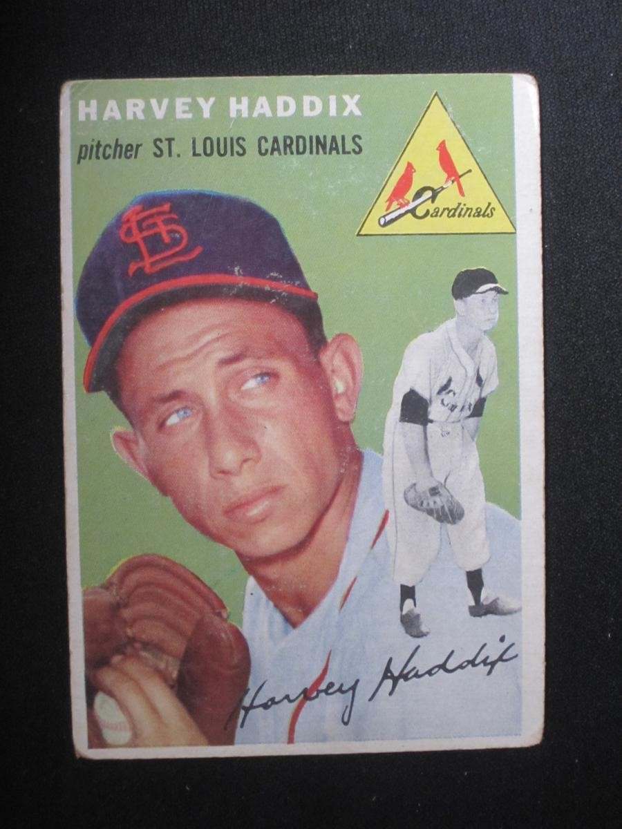 1954 TOPPS #9 HARVEY HADDIX CARDINALS