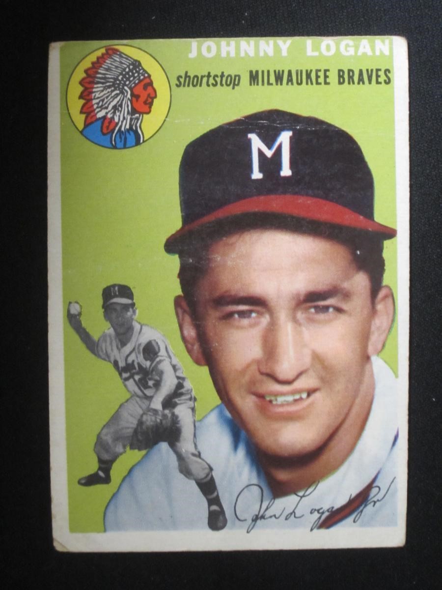 1954 TOPPS #122 JOHNNY LOGAN BRAVES