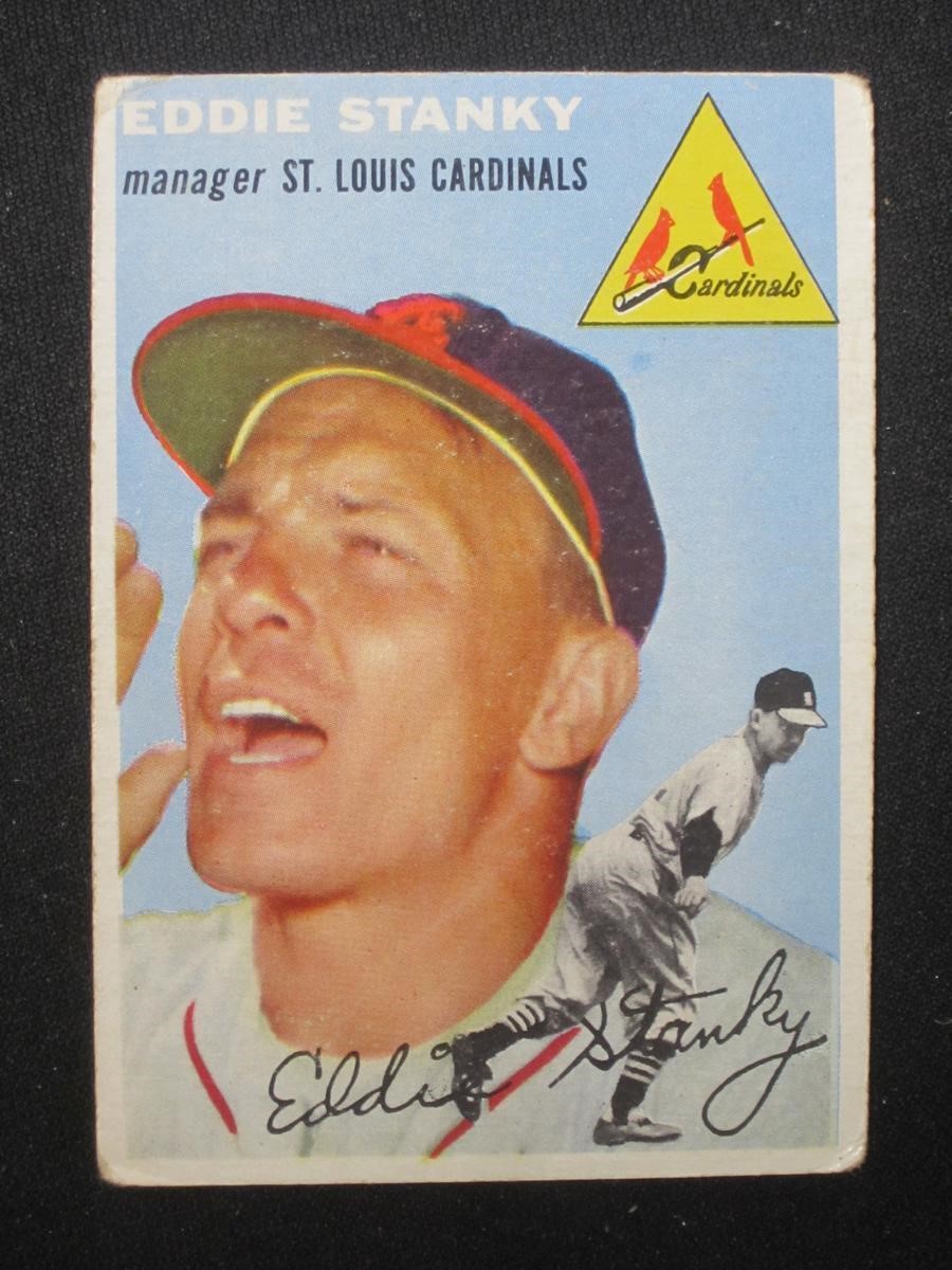 1954 TOPPS #38 EDDIE STANKY CARDINALS MGR