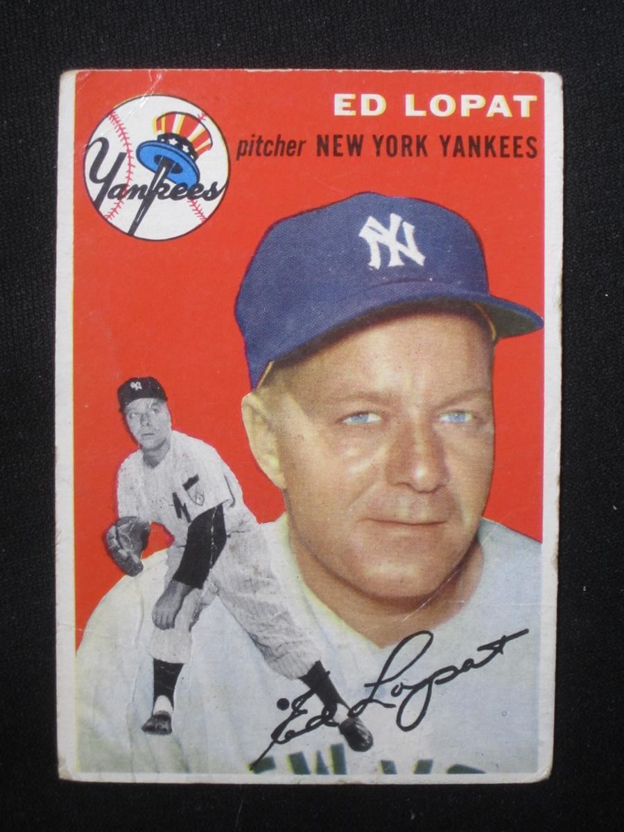 1954 TOPPS #5 ED LOPAT NEW YORK YANKEES