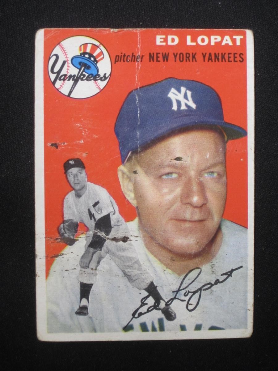 1954 TOPPS #5 ED LOPAT NEW YORK YANKEES