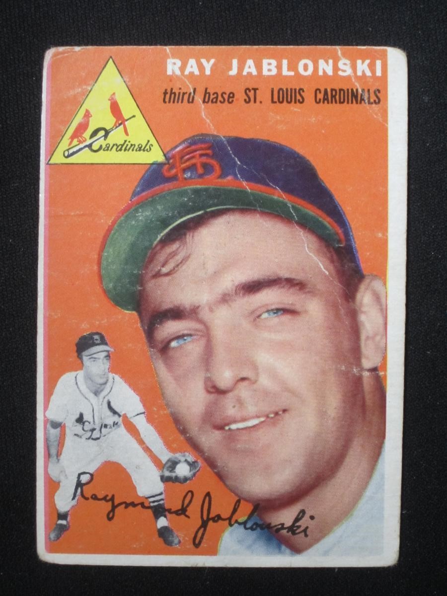 1954 TOPPS #26 RAY JABLONSKI CARDINALS