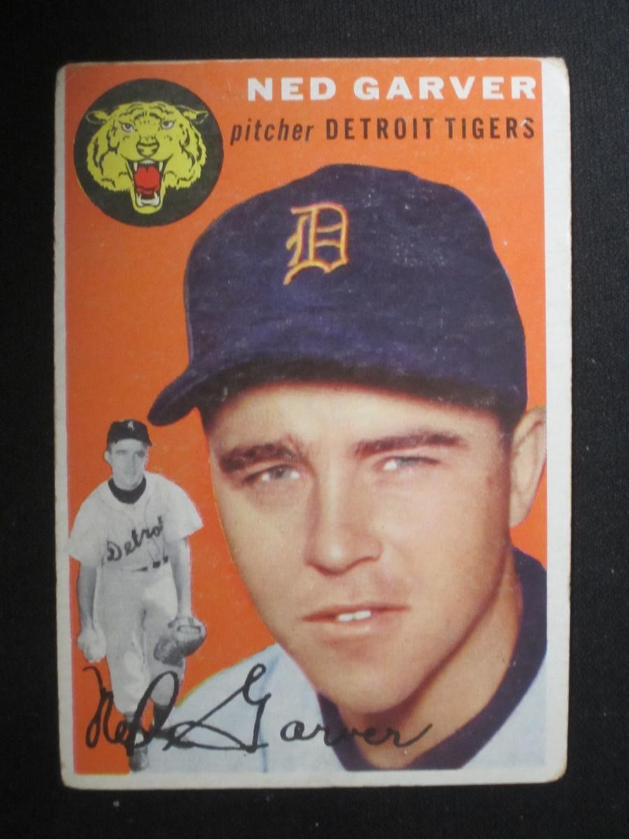 1954 TOPPS #44 NED GARVER DETROIT TIGERS