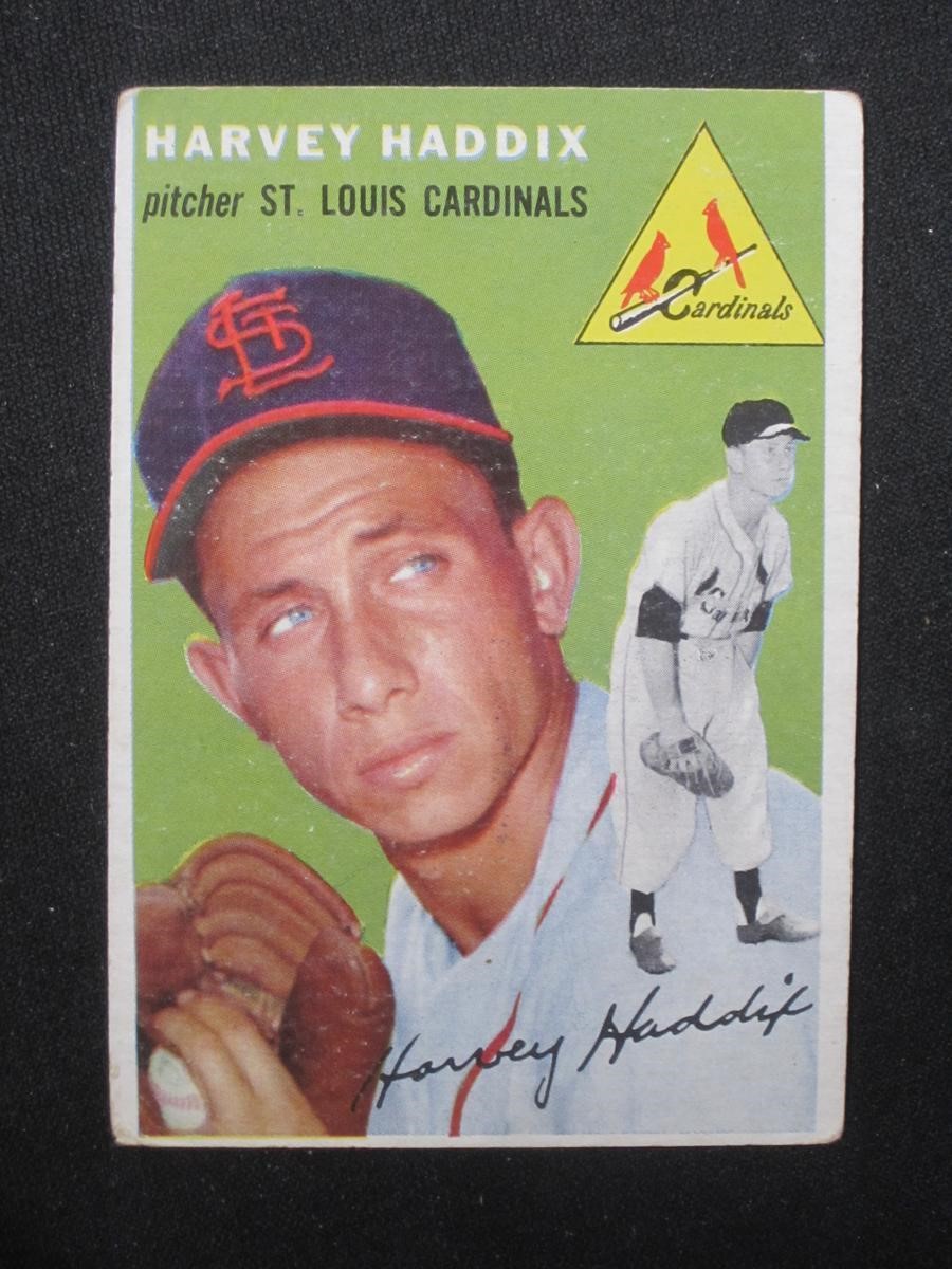 1954 TOPPS #9 HARVEY HADDIX CARDINALS