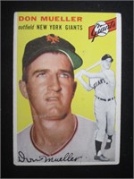 1954 TOPPS #42 DON MUELLER NEW YORK GIANTS