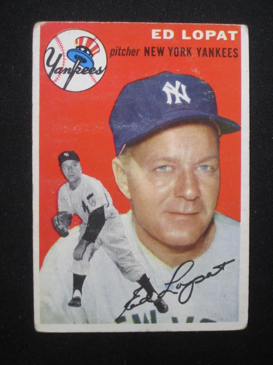 1954 TOPPS #5 ED LOPAT NEW YORK YANKEES