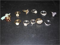 Lot of Assorted vintage rings