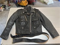 Early leather Harley Davidson 38 regular coat