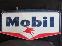Big Double Sided Porcelain Mobil Sign With Pegasus