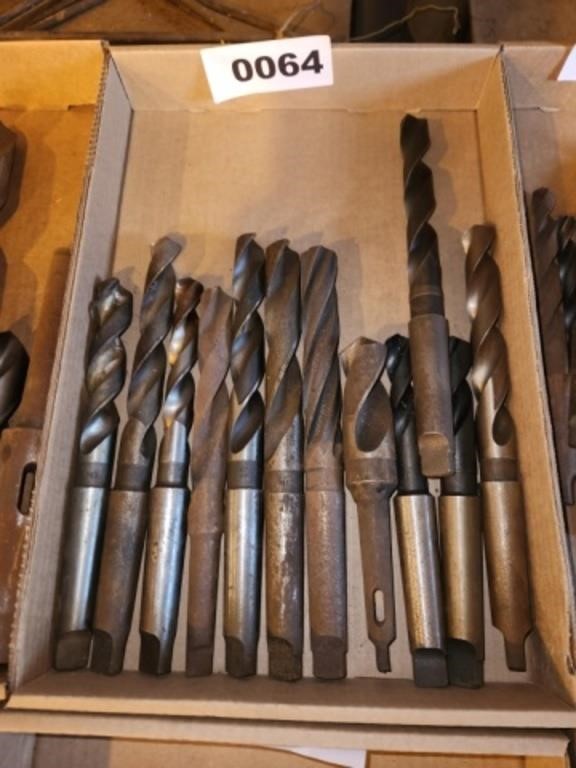 12 VARIOUS LARGE SIZE MACHINISTS DRILL BITS