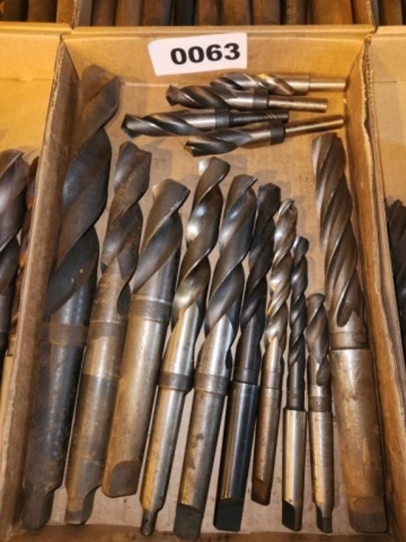 LOT VARIOUS LARGE SIZE MACHINISTS DRILL BITS