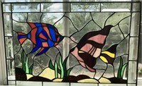 Leaded Stained Glass Wall Hanging