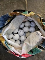 Golf balls in a bag
