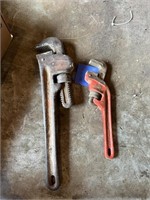 2 Rigid brand pipe wrenches