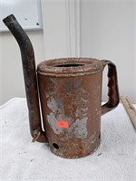 Vintage half gallon oil can