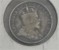 1902 CANADA (-CENT) COIN (90% SILVER)