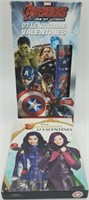New Avenger + Disney Girls 59 Valentines Stickers