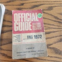 1972 Offical Guide Tractors and Farm Equipentment
