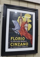 FLORO CINZANO PICTURE PRINT NICE