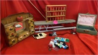 JEWELRY BOX, GRAB BAR, SEWING GOODS, MINIATURE