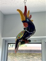 Mexican Terracotta Parrot Hanging Pottery