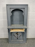 Solid Wood Painted Vintage Telephone Niche