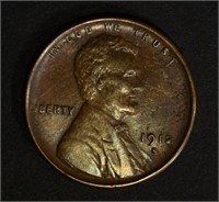 1912-S LINCOLN CENT, XF+
