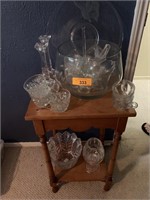 PUNCHBOWL / GLASSWARE / SMALL END TABLE