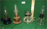 4 oil lamps