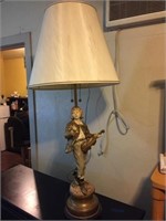 Victorian Style Boy Figurine Lamp 48" Tall