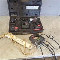 16.6v Cordless Drill Set, Jig Saw, Power Bar