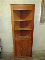 Pine Corner Cabinet, "Built in Type"