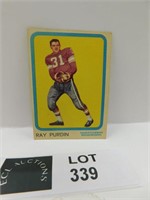 1963 TOPPS RAY PURDIN CFL FOOTBALL CARD
