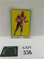 1963 TOPPS BILLY GRAY CFL FOOTBALL CARD