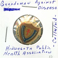 Guardsman Against Disease Pinback (Minnesota) -