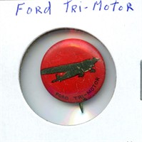 Ford Tri-Motor Pinback (Greenduck Co., Chicago,
