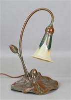 Buffalo Studios Bronze Lily Lamp