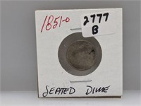 1851-O 90% Silv Seated Dime